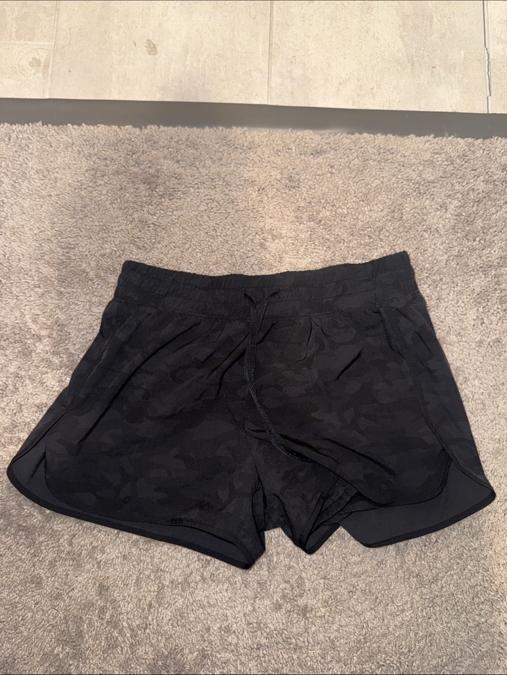 Velocity Black Camo Athletic Shorts
